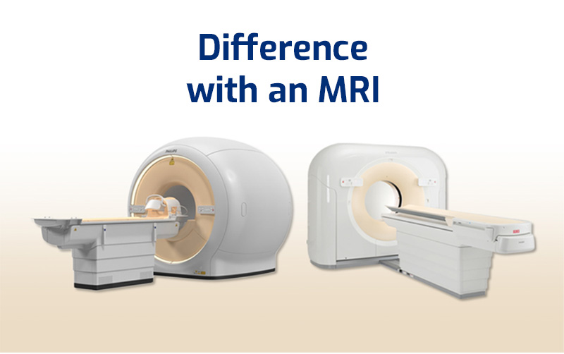 Difference with MRI